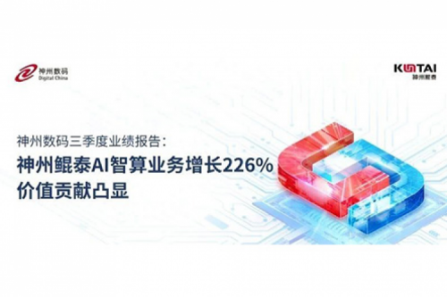 酷游九州数码三季度业绩报告：神州AI智算业务增长226%，价值贡献凸显